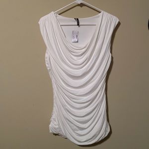 Maurice’s white ruched tank top Medium